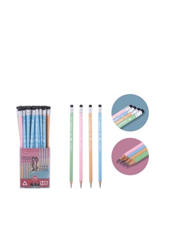 Creion negru HB cu radiera DACO CG103, Pastelat