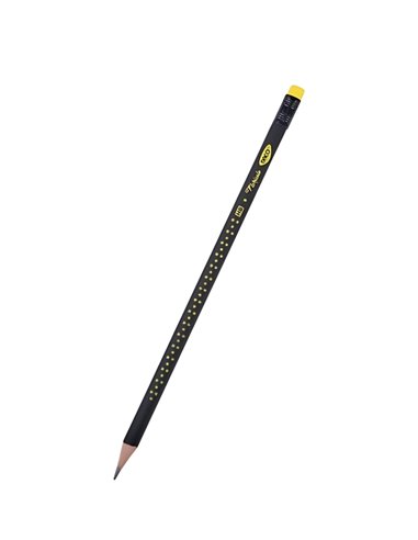 Creion negru HB cu radiera DACO CG105, Floricele