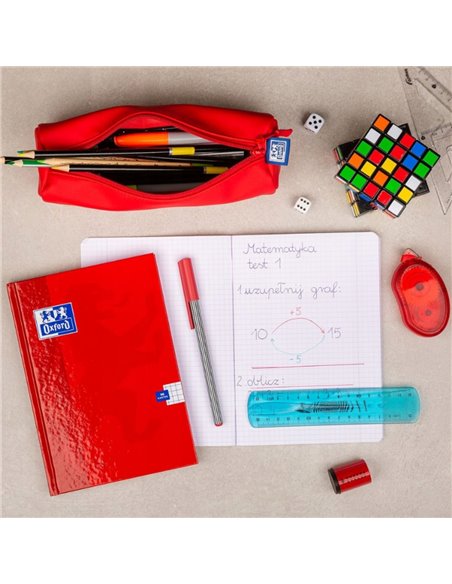 Penar etui rotund OXFORD, Rosu
