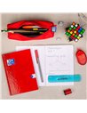 Penar etui rotund OXFORD, Rosu