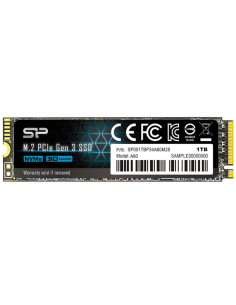 SSD SP A60 1TB PCIe Gen 3x4 M.2 2280 "SP001TBP34A60M28" 2