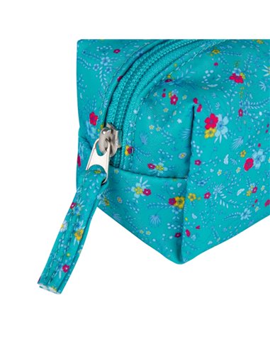 Penar etui dreptunghiular OXFORD floral, Turcoaz