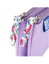 Penar etui dublu 2 fermoare OXFORD floral, Lila