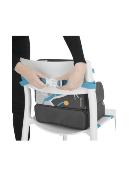 BB-B009409,Badabulle- Booster pliabil Nomad Verde cu Ursuleti