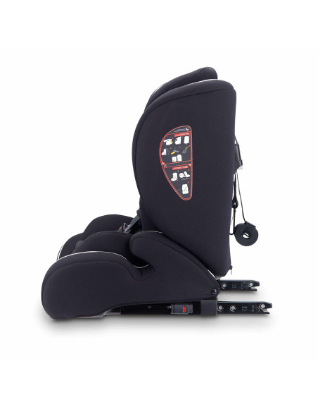 BB-BGO-2451,BabyGo - Scaun auto i-Size FreeFix Black, 76-150 cm, certificat R129