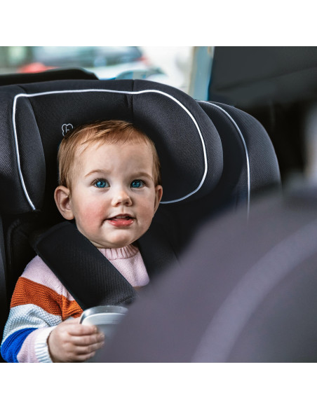 BB-BGO-2451,BabyGo - Scaun auto i-Size FreeFix Black, 76-150 cm, certificat R129