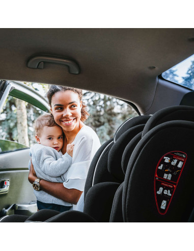 BB-BGO-2451,BabyGo - Scaun auto i-Size FreeFix Black, 76-150 cm, certificat R129