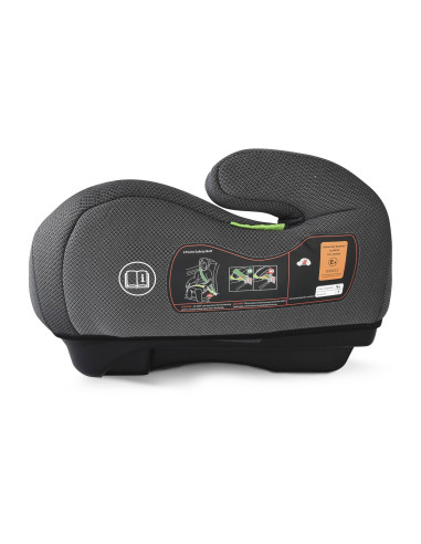 BB-BGO-35011,BabyGo - Scaun auto booster i-Size, Melange Green, 125-150 cm, certificat R129