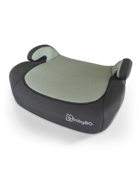 BB-BGO-35011,BabyGo - Scaun auto booster i-Size, Melange Green, 125-150 cm, certificat R129