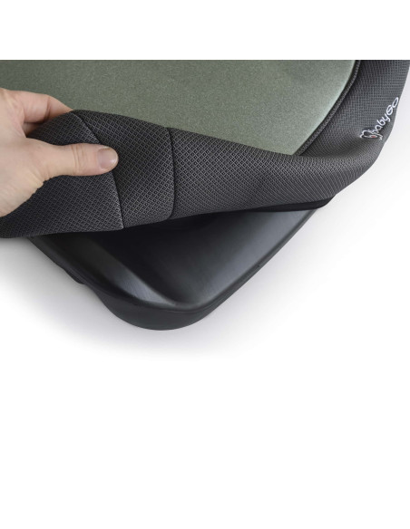 BB-BGO-35011,BabyGo - Scaun auto booster i-Size, Melange Green, 125-150 cm, certificat R129
