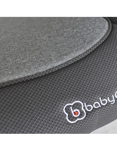 BB-BGO-3509,BabyGo - Scaun auto booster i-Size, Melange Gray, 125-150 cm, certificat R129