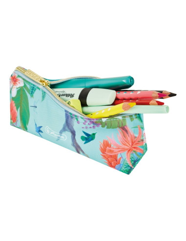50043804,Penar tip etui Herlitz, 1 compartiment, Motiv ladylike jungle