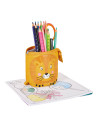 50043682,Penar tip etui + suport instrumente de scris 2 in 1Herlitz, Motiv lion