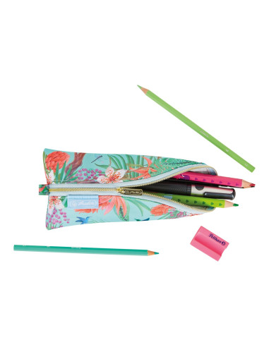 50043767,Penar tip etui cocoon Herlitz, Motiv ladylike jungle