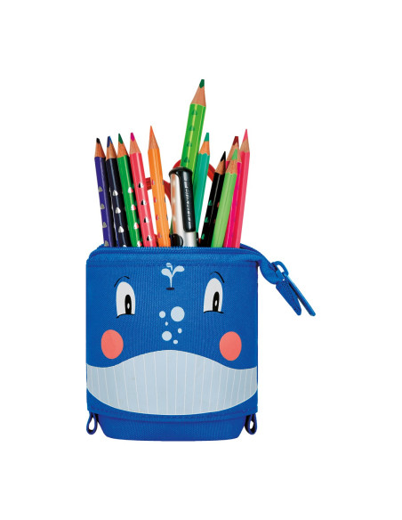 50043668,Penar tip etui + suport instrumente de scris Herlitz, 2 in 1, Motiv whale