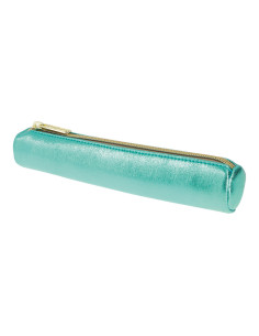 50039098,Necessaire rotund mini Herlitz, metallic turquoise