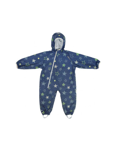 L18006,Combinezon Impermeabil Fleece Navy Stars 6-12 luni