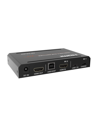 iTrans-UC-Hub21,KVM Switcher, pentru OPS si PC vizitator, HDMI/USB-C 2x1, Infobit iTrans UC-Hub21