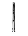 ETJ-4-RENI,Raft RENI multifuncțional, mobil din oțel cu 4 rafturi, 71 x 34 x 126.3 cm, max.30kg/raft, negru