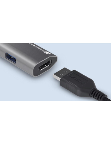 NMP-1984,USB-C Multiport adapter Natec, 2 X USB 3.0 HUB/ HDMI 4K/ USB-C PD, Fowler Slim