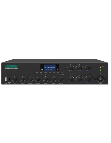 AUDA-DSP-DMA6350U,Amplificator Mixer digital DSPPA DMA6350U, 350W, cu 6 zone și stație de paging la distanță