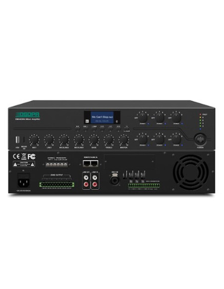 AUDA-DSP-DMA6350U,Amplificator Mixer digital DSPPA DMA6350U, 350W, cu 6 zone și stație de paging la distanță