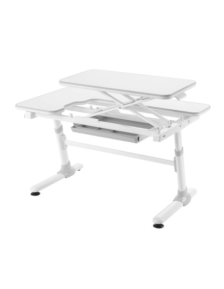 E505-GREY,Birou IT ergonomic Sit-Stand (sezut-in picioare), E505, Gri-Protecție Pardosea CADOU!