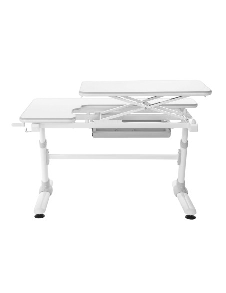 E505-GREY,Birou IT ergonomic Sit-Stand (sezut-in picioare), E505, Gri-Protecție Pardosea CADOU!