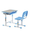 B201-BLUE,Set birou si scaun copii ergonomic reglabil in inaltime ErgoK SOL Albastru-Protecție Pardosea CADOU!
