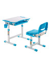 B201-BLUE,Set birou si scaun copii ergonomic reglabil in inaltime ErgoK SOL Albastru-Protecție Pardosea CADOU!