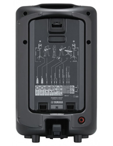400BT,Sistem portabil PA 2x200W YAMAHA STAGEPAS 400BT, Mixer detasabil, Bluetooth