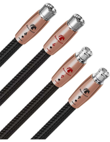 ICBBEAUTYXLR,Cablu audio 2XLR - 2XLR AudioQuest Black Beauty, 0.75m, Level 6 noise Dissipation with Graphene, Solid PSC+