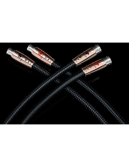 ICBBEAUTYXLR,Cablu audio 2XLR - 2XLR AudioQuest Black Beauty, 0.75m, Level 6 noise Dissipation with Graphene, Solid PSC+