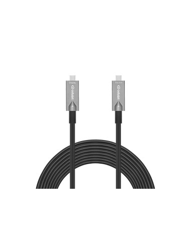 AOC-USB-CCDV-10,Cablu optic USB C 3.1 Gen2, Type C to C, Infobit iFiber AOC-USB-CCDV-10, Data + Video + PD, 10 Gbps, 10m