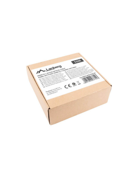CA-HDMI-30FB-0400-BK,Cablu optic HDMI M/M V2.1, Lanberg, 40m CA-HDMI-30FB-0400-BK,Cablu optic HDMI M/M V2.1, Lanberg, 40m