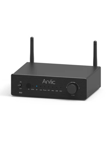 B50,Streamer Bluetooth cu amplificare, Arylic B50, 2x50W, USB /BT, HDMI ARC, aptX HD