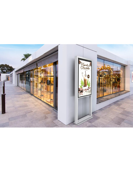 TOT-T1V55N-BBB,Totem de exterior Kiosk T1V55N-BB, pentru display fulloutdoor LG 55''
