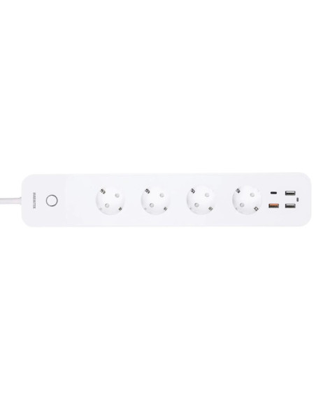 08622,Prelungitor smart Marmitek Power LI, 1x USB-C, 3x USB-A, 1x Quick Charge 3.0, lungime cablu 1.5m, alb
