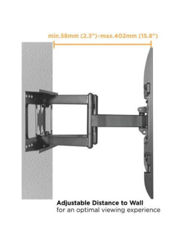BM-X69,Suport TV de perete Full-Motion Blackmount BM-X69, 37"-80", max.60 kg