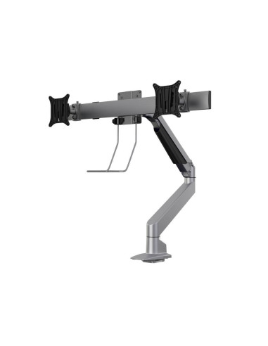 7350073735938,Suport 2 monitoare Gas Lift Multibrackets MB-5938, 15"-28", min.2x1-max.2x5 kg, argintiu