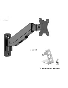 7350105210013,Suport monitor de perete Multibrackets MB-0013, 17"-32", max.8 kg, Negru