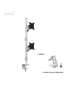 7350073735297,Suport monitor Multibrackets MB-5297 Officeline Dual Vertical B2B, 15"-30", max.8kg/ecran, alb