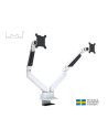 7350073733989,Suport monitor Dual Multibrackest MB-3989, 15"-32", max 10 kg per monitor, alb