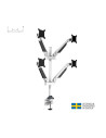 7350022737211,Suport 4 monitoare Gas Lift Multibrackets MB-7211, 15"-32", min.2 - max.10 kg/monitor, alb