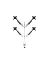 7350022737211,Suport 4 monitoare Gas Lift Multibrackets MB-7211, 15"-32", min.2 - max.10 kg/monitor, alb