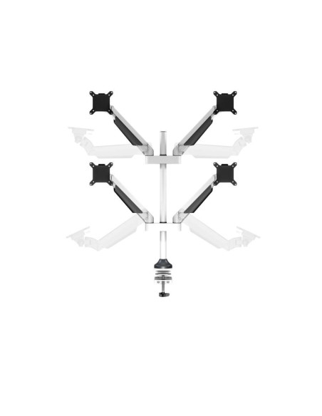 7350022737211,Suport 4 monitoare Gas Lift Multibrackets MB-7211, 15"-32", min.2 - max.10 kg/monitor, alb