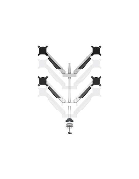 7350022737211,Suport 4 monitoare Gas Lift Multibrackets MB-7211, 15"-32", min.2 - max.10 kg/monitor, alb