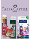 Creioane colorate, Creioane mecanice, Rollere, Markere, Carioci, Pixuri, Acuarele, Tempera  Faber-Castell