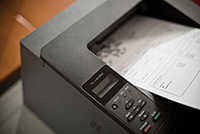 Brother printer printing documents