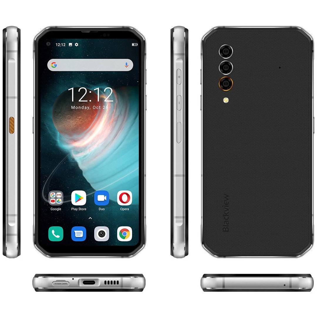 Telefon mobil Blackview BL6000 Pro, Dual SIM, 256GB, 8GB RAM, 5G, Cosmic  Gray - roua.ro
